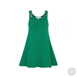 Little Parni Vibrant Green Jumper Dress